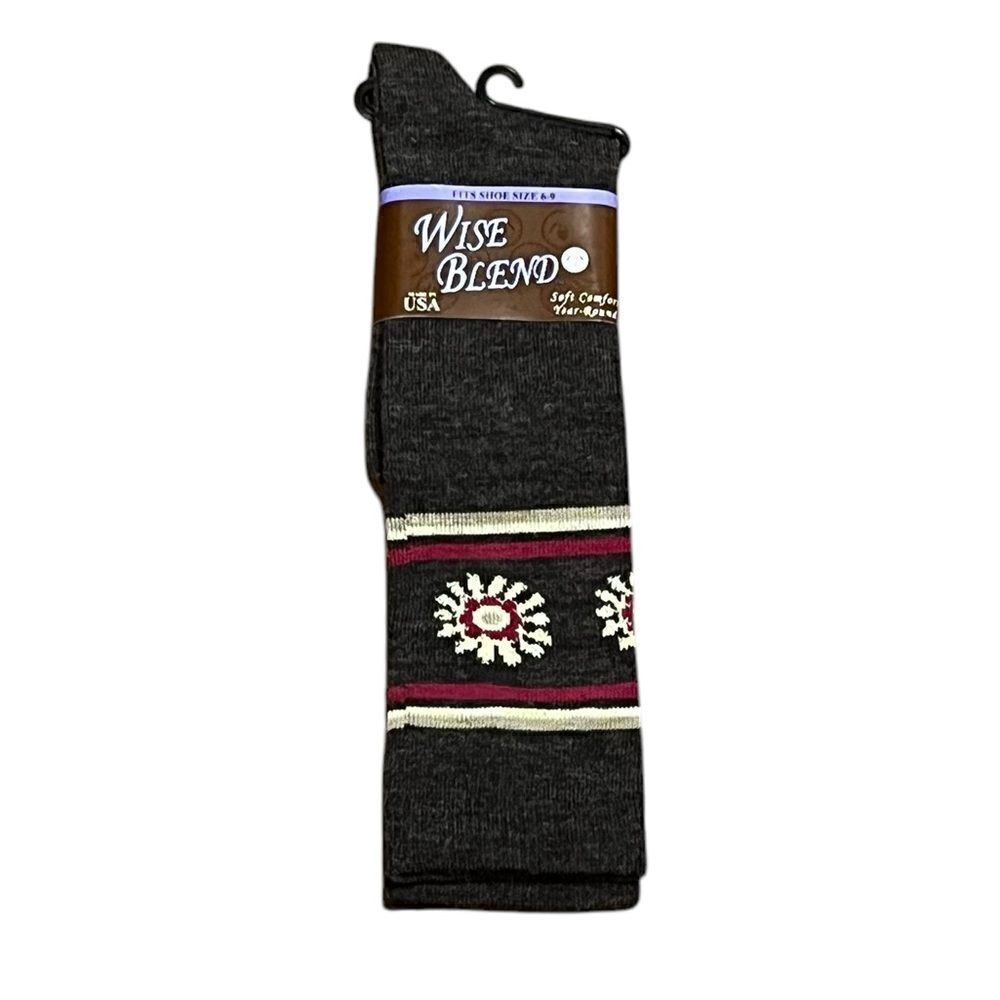 BOGO Wise Blend Women’s Merino Wool Blend Boot Socks,‎ Size M, NWT